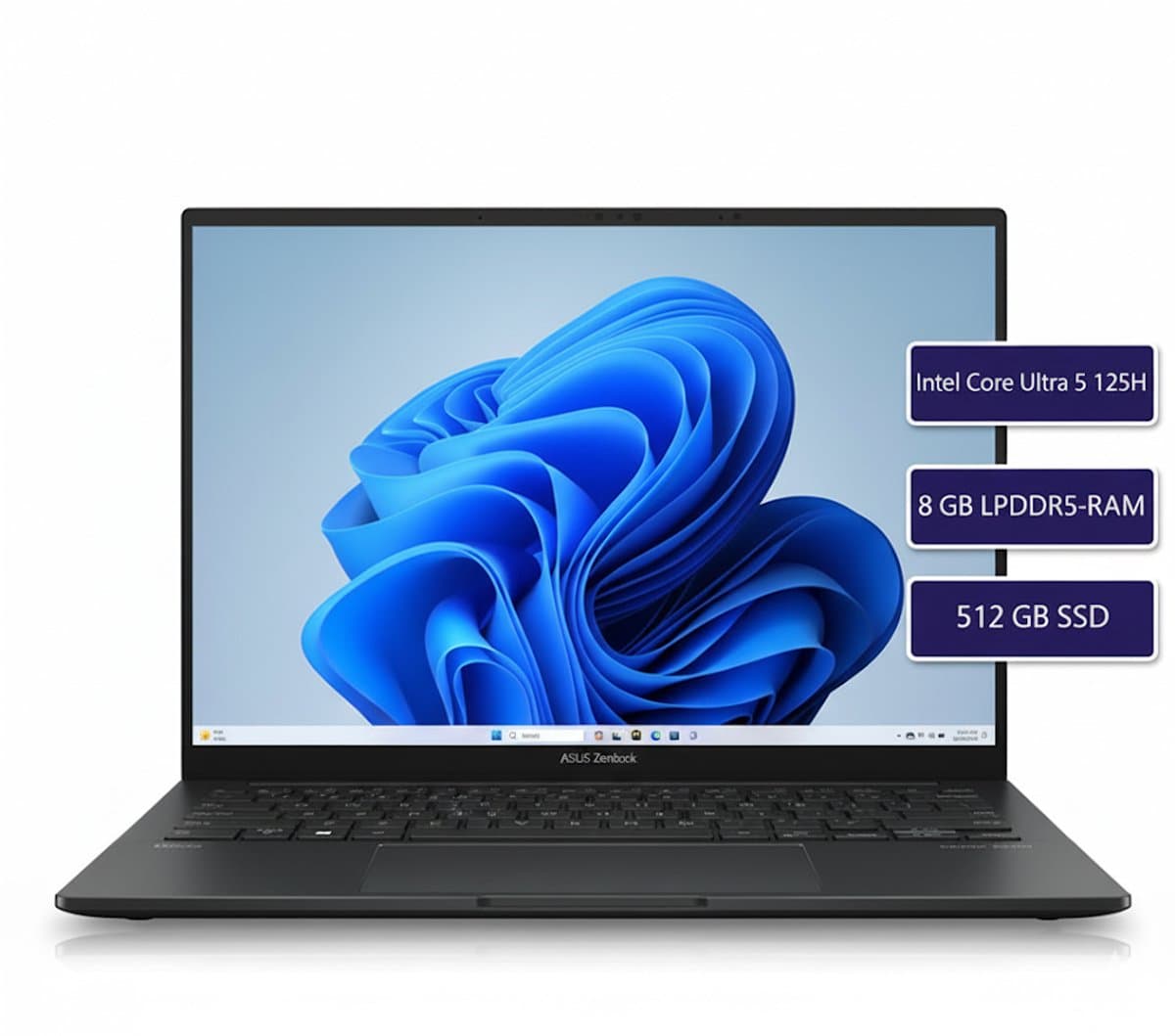 Asus Zenbook Q415MA-U5512 | Intel Core Ultra 5 125H | 8GB | 512GB SSD | 14" OLED WUXGA (1920x1200) Touchscreen | Verlicht toetsenbord | Windows 11 Home | QWERTY — afbeelding 1