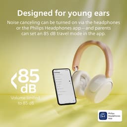 PHILIPS TAK5500AL/00 draadloze over-ear-kinderkoptelefoon - Noice Canceling Pro - veilig want volumebeperking 85dB - 60 uur batterijduurd - Draadloos audio delen - Opvouwbaar - App bestuurbaar/instelbaar — thumbnail 4