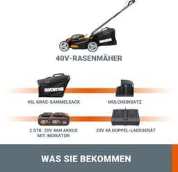 Accu-grasmaaier en Grastrimmer 2-in-1 voor Tuinen tot 500 m² — thumbnail 2