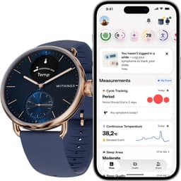 Withings ScanWatch 2 - 38mm - Hybride Smartwatch - Ros�Goudkleurig Blauw — thumbnail 3