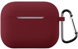 Coverup Hoesje - Geschikt voor AirPods Pro 3 Hoesje - Coverup Siliconen AirPods Case met Sleutelhanger - Bordeaux — thumbnail 1