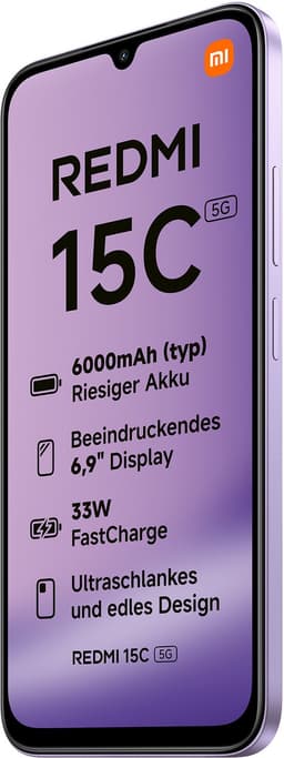 Xiaomi REDMI 15C 5G - 4 GB RAM - 128 GB - Paars — thumbnail 3