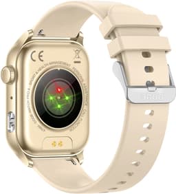 OOQE WATCH PRO 8 - Smartwatch Heren en Dames | Geschikt voor iOS en Android | AMOLED | Notificaties | Gezondheidsanalyse | Sportanalyse | GPS Koppeling | Bellen | Muziek/Audio Luisteren | Ergonomisch | Nederlandstalig | Goud — thumbnail 3