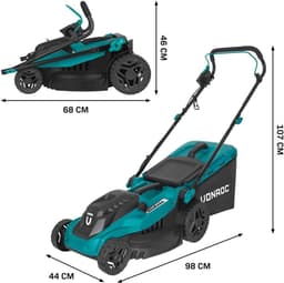 Grasmaaier 1600W - 38 cm maaibreedte - Vijf instelbare maaihoogtes: 25/40/50/60/70 mm — thumbnail 3