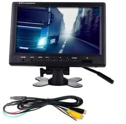 9 inch tafelmodel LCD-achteruitrijmonitor voor vrachtwagens, bussen, campers, aanhangwagens en graafmachines met 12V-24V-voeding — thumbnail 1