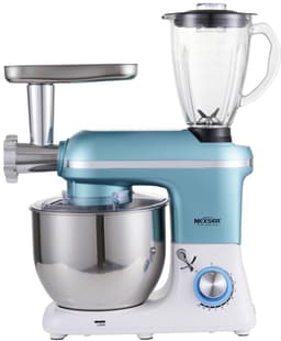 1300W 5-in-1 Keukenmachine – Multifunctionele Stand Mixer, Vleesmolen, Blender & Sapmachine – 6 Snelheden — thumbnail 3
