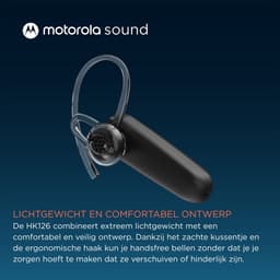 Motorola - HK126 Bluetooth-headset, draadloze mono Bluetooth-oortelefoon met 8 uur spreektijd, compatibel met spraakassistent, verbinding met 2 apparaten — thumbnail 2