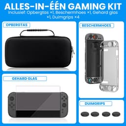 Controlla - Case geschikt voor Nintendo Switch 2 - Hoesje geschikt voor Nintendo Switch 2 - Inclusief screenprotector - Beschermhoes - Thumb grips — thumbnail 5