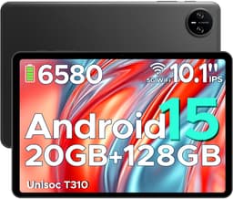 DOOGEE Tab A9 Pro -Tablet-Android 15- 10,1 inch HD IPS -24GB ROM+128GB ROM（2TB TF）-BT5.0-6580mAh/18W-Dubbele luidsprekers-Face ID-5G Wi-Fi-A GPS-GPS-Zwart — thumbnail 1