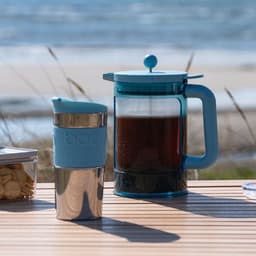 Bodum | Bean Cafetière voor ijskoffie / cold brew | Kunststof BPA-vrij | 1.5L | 12 kops | Blauw — thumbnail 1