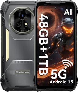 Blackview XPLORE 2 - Robuuste Smartphone - 5G - 48GB RAM - 1TB ROM - 20000mAh - 120W snel opladen - 6.73 inch QHD+ AMOLED-scherm - Nachtzicht - Android 15 - Robuuste Telefoon - NFC - GPS - Zwart — thumbnail 1