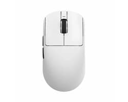 VXE R1 PRO Max - Draadloze Gaming-Muis - 48g - PAW3395 Sensor - Ultralicht - 4000 Hz Polling Rate - Oplaadbare 500 mAh Batterij - Kailh Sword Switches - Ice-Feel Coating - Wit