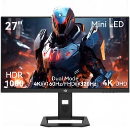 TITAN ARMY P275MV PLUS Flat 16:9 Fast IPS UHD 160Hz Dual mode FHD 320H 1152 Local Diming Mini LED Gaming Monitor — thumbnail 1
