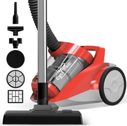 TurboTronic CV04 Stofzuiger zonder zak - 4 Liter - Hoge Zuigkracht - Rood — thumbnail 1