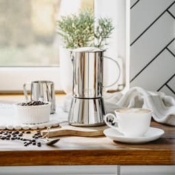 Camry CR 4425 RVS Moka Pot – 6 Kops Espresso Percolator – Geschikt voor Inductie, Gas, Keramisch & Halogeen – 350ml – Veiligheidsventiel – Koffiepot — thumbnail 5