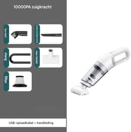 longziming -Draadloze Handstofzuiger – Krachtige 1000Pa Zuigkracht met 2000mAh Batterij – Compact & Licht, Inclusief Accessoireset voor Huis & Auto — thumbnail 4