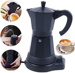 Elektrisch Koffiezetapparaat 300 ml - Aluminium Mokka en Espresso Kan — thumbnail 5