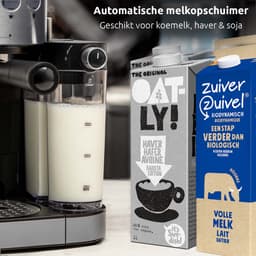 BluMill Koffiemachine - Pistonmachine - Incl. automatische melkschuimer & 2 portafilters - 1,2 Liter Waterreservoir - Zilver — thumbnail 2