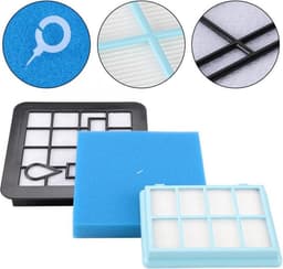 2 Stuks - Filterset Geschikt voor Philips Philips FC8010/01 ,PowerPro Compact/PowerPro City Series: FC9 - Stofzuiger onderhoud en reinigings accessoires - Allergie Filter Replacement Kit - Motorfilter + Schuimfilter + Hepa Filter - Duurzaam - 3 in 1 — thumbnail 4