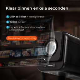 Lumenix® NEO Mini Beamer – Full HD Projector met Netflix, Android 13, WiFi 6 & Bluetooth 5.0 – Autofocus & 4D Keystone – Thuisbioscoop Beamer – Zwart — thumbnail 3