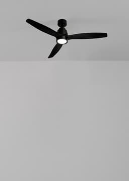 CREATE - Plafondventilator 40W silent 100% hout - Zwart - Ø112cm - Met licht - Afstandsbediening - WIND STYLANCE — thumbnail 1