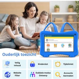MKSS® Kindertablet Vanaf 3 Jaar - Tablet Kinderen - Kinderspeelgoed - Blauw — thumbnail 3