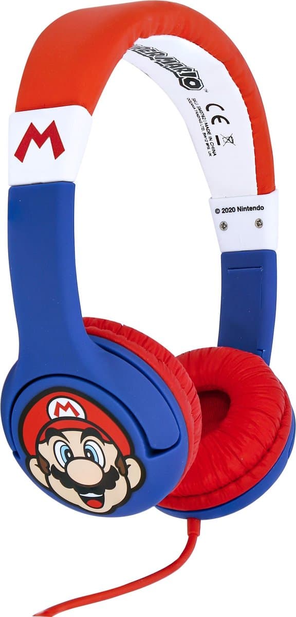 Super Mario - kinderkoptelefoon met volumebegrenzing - verstelbaar - comfortabel — afbeelding 1