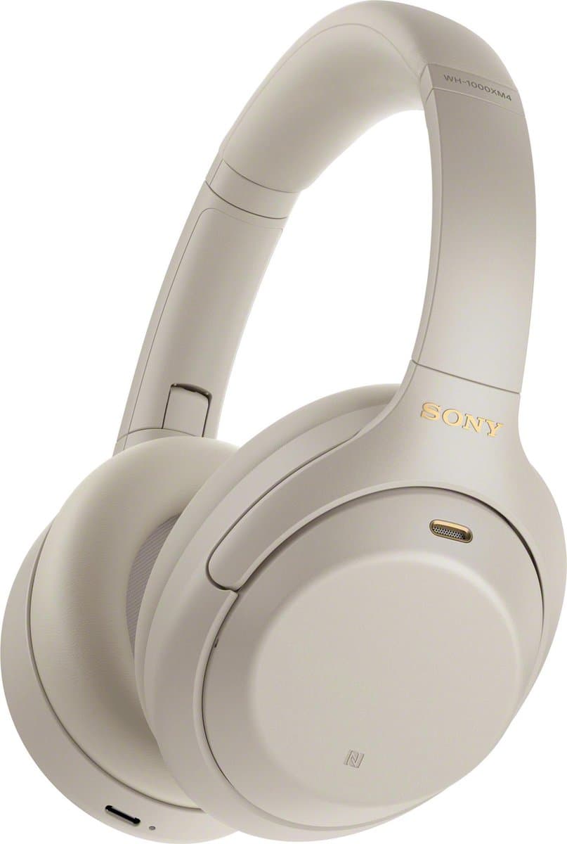 Sony WH-1000XM4 - Draadloze over-ear koptelefoon met Noise Cancelling - Zilver — afbeelding 1