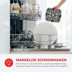Bourgini Slimfit Airfryer XL Blauw - Heteluchtfriteuse - 5 liter - 1500W - PFAS vrij — thumbnail 3