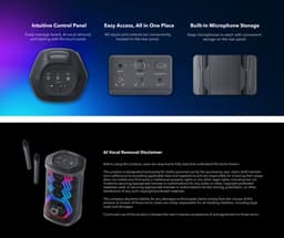 soundcore Rave 3 - Draadloze stereoluidspreker - Zwart - 160W — thumbnail 3