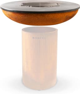 BonFeu BonBiza XL Corten Dicht - Buitenkoken - Plancha Bakken Plancha BBQ - 98x98x102 cm — thumbnail 5