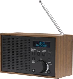 Denver DAB Radio - Noodradio / Noodpakket - Batterijen & Netstroom - Keukenradio - Draagbare Radio - DAB46 - Darkgrey — thumbnail 1