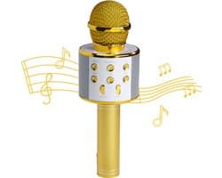 Denver Karaoke Microfoon - Bluetooth - Karaoke - Ingebouwde Speaker - AUX - MicroSD - KMS20GO - Goud