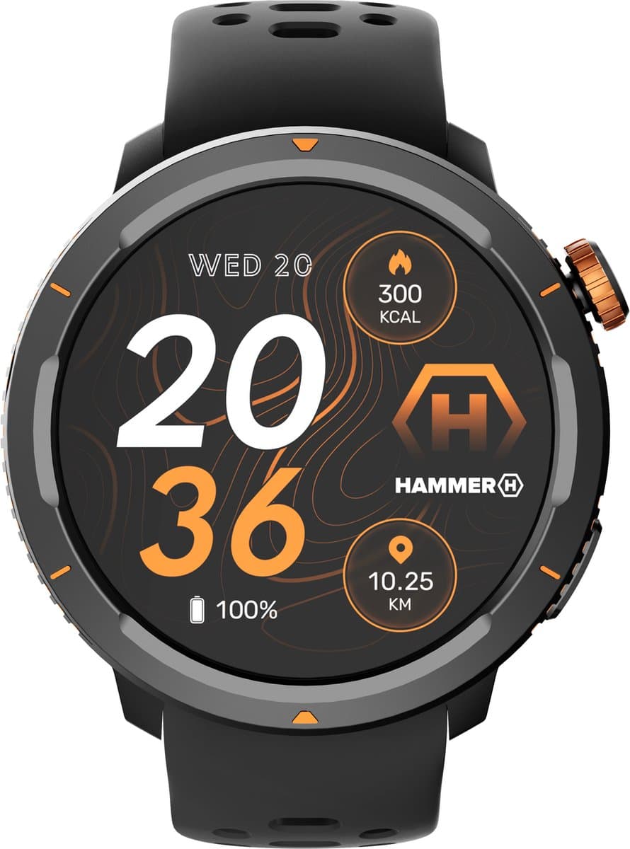 Hammer Watch 2 Lite Bluetooth Robuuste Smartwatch 1.43" AMOLED — afbeelding 1