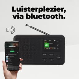 Denver DAB Radio - Bluetooth - DAB+/ FM Radio - 40 voorkeuzezenders - Wekkerradio - DAB57B — thumbnail 5