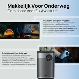 XGIMI Halo+ (GTV) met Multi-Angle Stand - Draagbare Smart-projector - Beamer - Google TV Ref + 3.0 - Harman/Kardon 2 x 5W luidsprekers - Chromecast - 700 ISO Lumen - Dolby Audio - Bluetooth 5.1 - DTS-HD — thumbnail 5