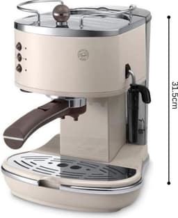 White-Label® Espressomachine - Koffiezetapparaat - Koffiemachines - Beige — thumbnail 3