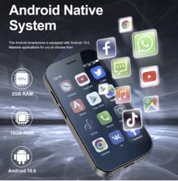 Medj - Mini smartphone- mobiele telefoon- superkleine -klein -4G -Snelste -mini- gsm -android 10 — thumbnail 4
