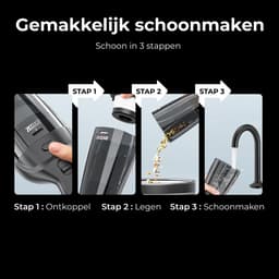 kruimeldief met oplaadstation - Handstofzuiger- 100W Krachtige Zuigkracht - 4x HEPA 13 Filter - Zedar S500 — thumbnail 4