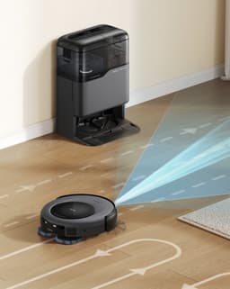 eufy Clean Omni C20 Robotstofzuiger met reinigingsstation - Robot Vacuum - 7.000Pa Zuigkracht - Ronddraaiende Dweilpads - Met Objectdetectie - 8-5cm Ultraplat Design - Zwart — thumbnail 3