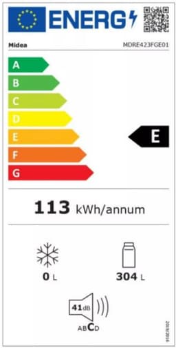 Midea MDRE423FGE01 | Inbouwkoelkast met één deur | NoFrost | 178cm | LED licht — thumbnail 2