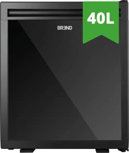 Mini Koelkast Vrijstaand 40 Liter – Tafelmodel Fridge met Instelbare Temperatuur – Minibar met Verstelbare Deurrichting – Zwart - BREND BR-2227 — thumbnail 1