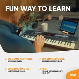 MAX Rhapsody MIDI keyboard - Producer keyboard met 49 toetsen - Beginners MIDI keyboard USB — thumbnail 5