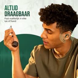 House of Marley Smile Jamaica TWS Draadloze Oordopjes - Bluetooth Oortjes Draadloos - 14 uur Batterijduur - Met Microfoon - Gemaakt van Duurzame Materialen - Zwart — thumbnail 3