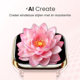 Avalue Smartwatch Dames & Heren - AMOLED Screen - AI Feature - Stappenteller - Bloeddrukmeter - Geschikt voor alle Smartphones - Roségoud — thumbnail 2