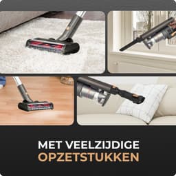 Aerovac - Draadloze Steelstofzuiger – 23 kPa Zuigkracht – 50 min Accuduur – 3 Zuigniveaus – Zakloos — thumbnail 3