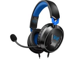 KOTION EACH G3100 Gaming Headset - Over-ear Koptelefoon met Microfoon - Geschikt voor Nintendo Switch,PS5, PS4, Xbox Series X|S, Xbox One, Mobile & PC - Zwart blauw