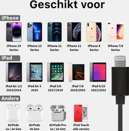 Bedrade Oordopjes geschikt voor iPhone oortjes - Bedraad - 2 Stuks - Werkt Direct - Geschikt voor Apple Lightning ( 14, 13, 12, 11, X, Pro Max Xs ) Oordoppen met Draad — thumbnail 4