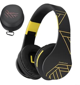 PowerLocus P2 - Draadloze Over-Ear Koptelefoon Inklapbaar - Bluetooth Hoofdtelefoon - Met microfoon – Headphone - Micro SD mode – Incl. Carry Case - Zwart/Geel — thumbnail 1