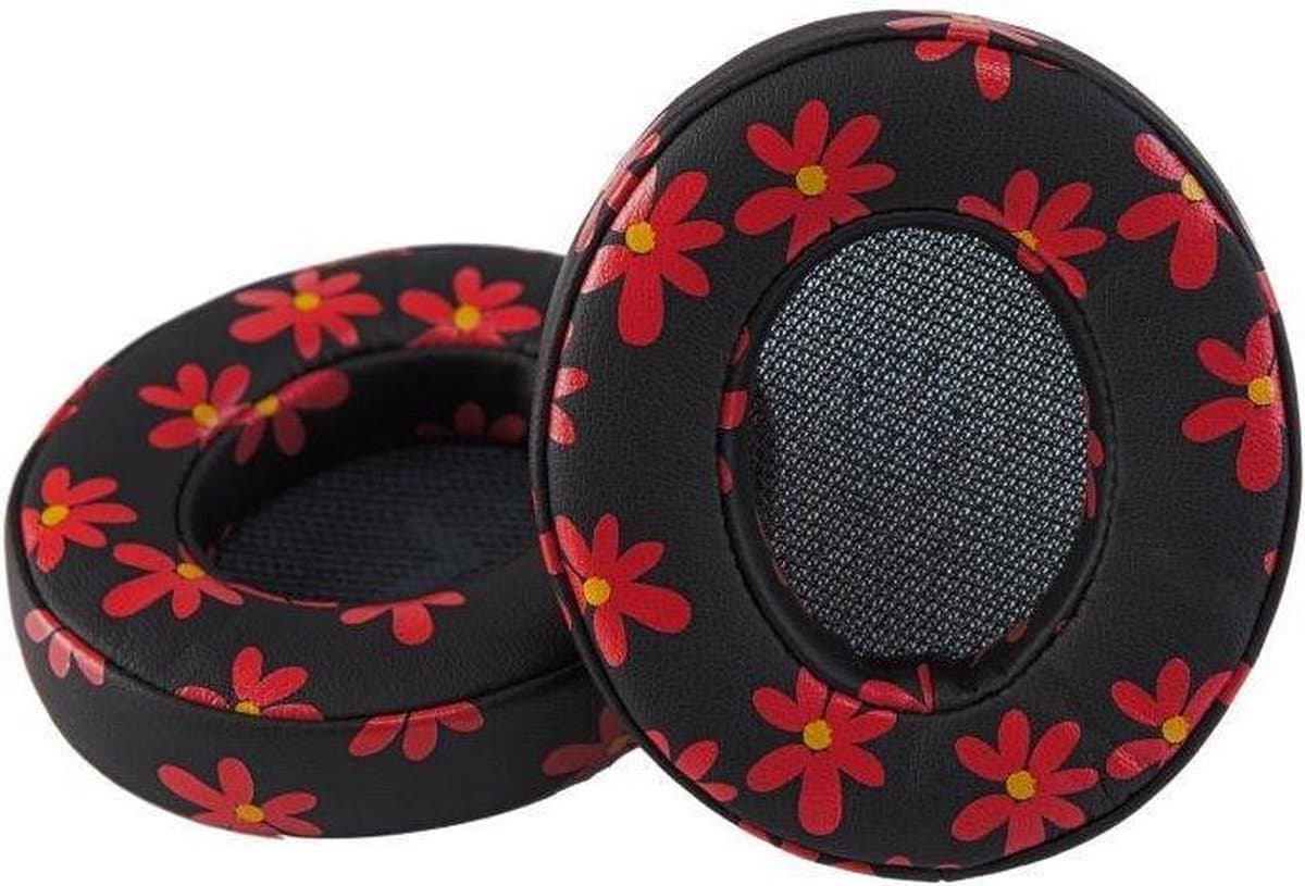 MIIEGO BOOM koptelefoons - oorkussens - sportkoptelefoonkussentjes - Floral red — afbeelding 1